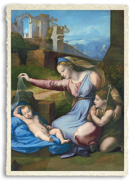 La Madonna del Diadema Blu, di Raffaello Sanzio e Giovanni Penni, (1510-1511)