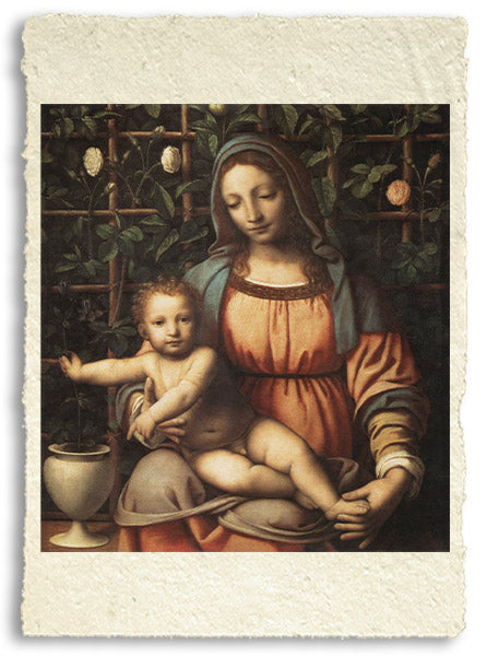 Madonna of the Rose Garden by Bernardino Scappi known as Luini (ca. 1510)