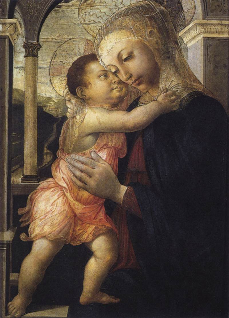 Madonna della Loggia - Sandro Botticelli su carta Amalfi