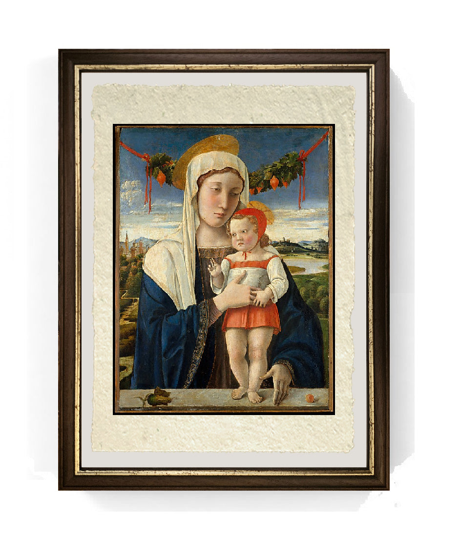 Madonna Lehman - Giovanni Bellini su pregiata carta Amalfi