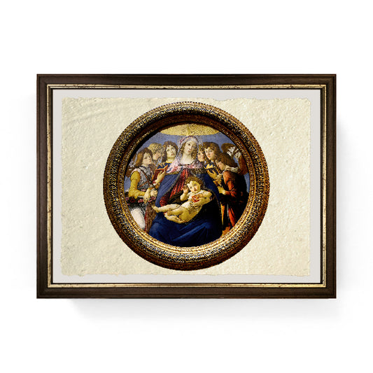 Madonna della Melagrana  - Sandro Botticelli su carta Amalfi