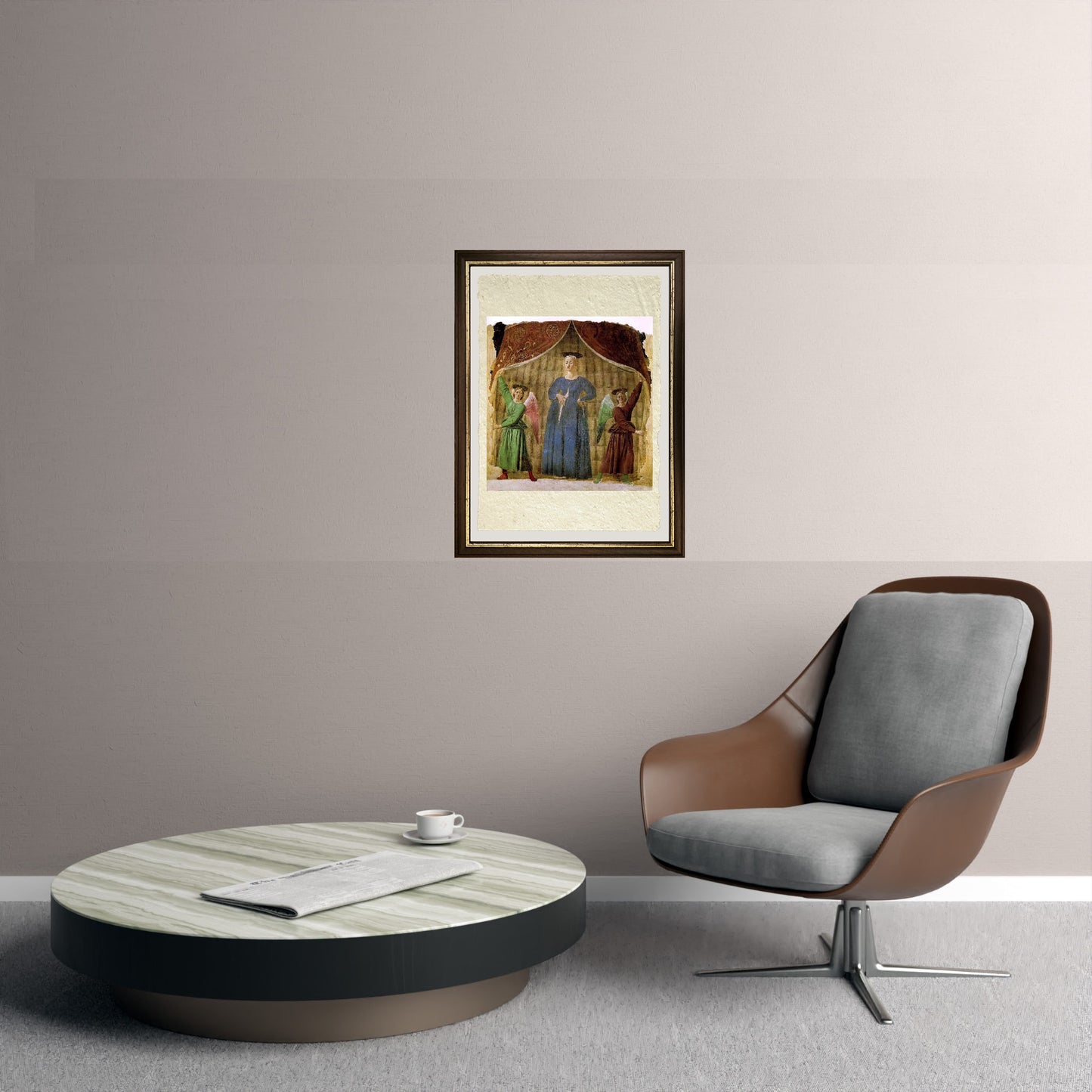 Madonna del parto - Piero della Francesca su carta Amalfi