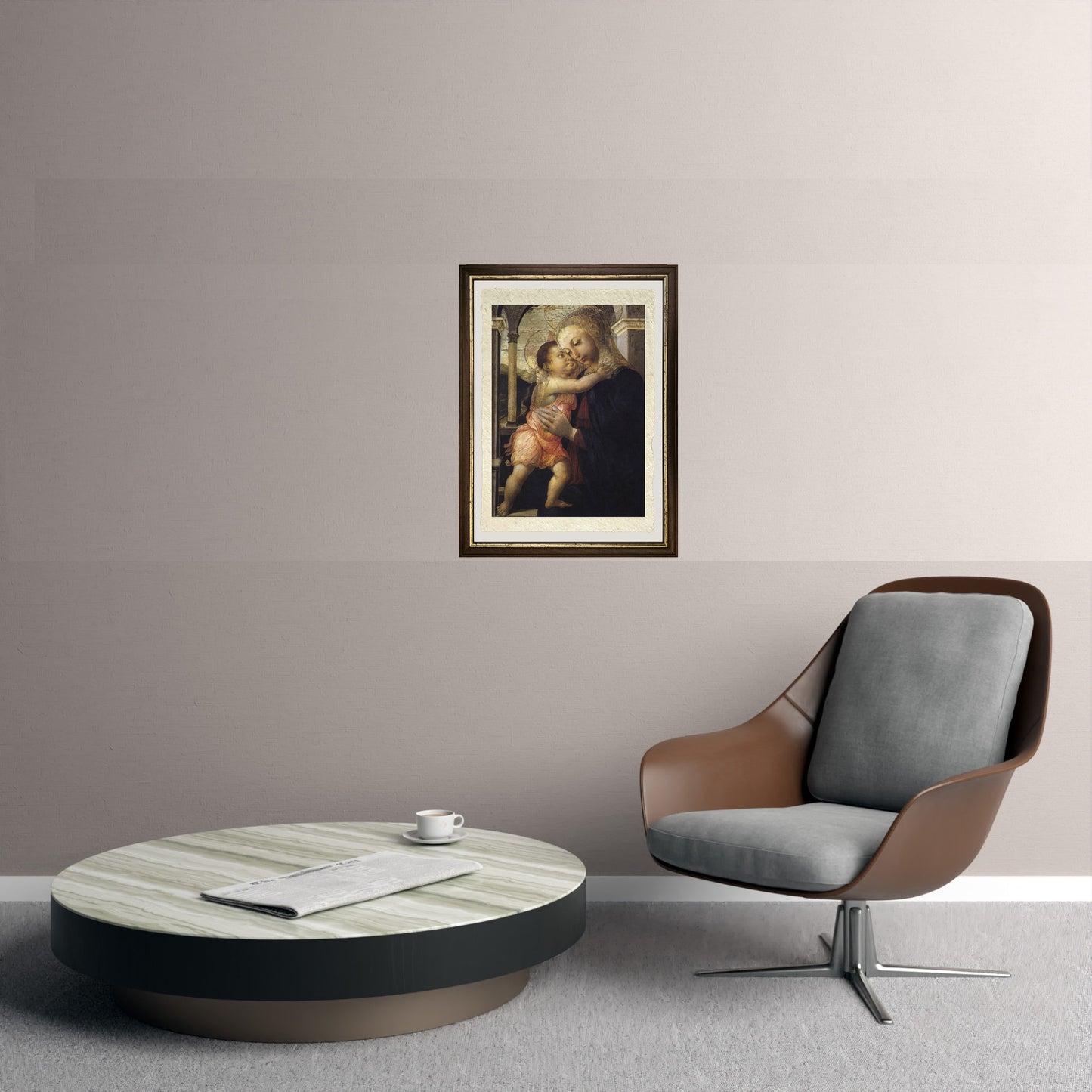 Madonna della Loggia - Sandro Botticelli su carta Amalfi