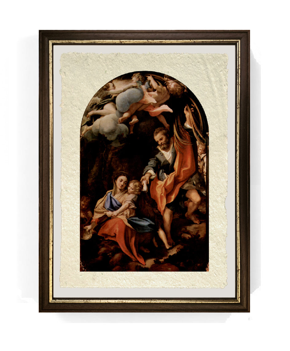 Madonna della Scodella - Correggio - Antonio Allegri su pregiata carta Amalfi