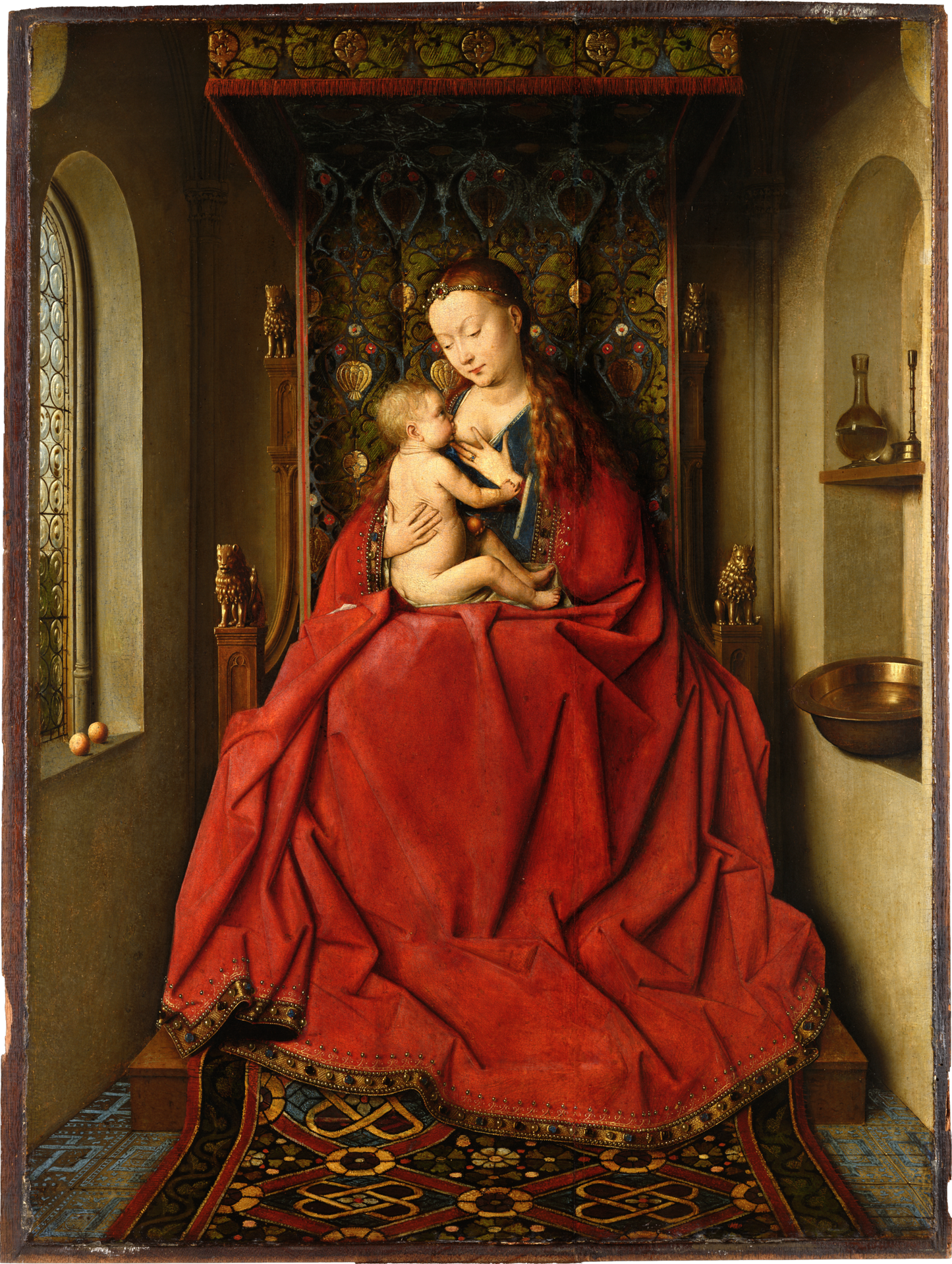 La Madonna di Lucca  - Jan van Eyck su pregiata carta Amalfi