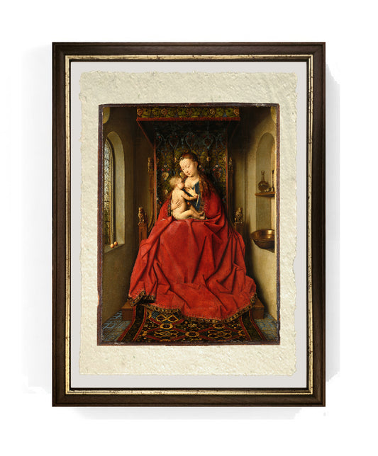 La Madonna di Lucca  - Jan van Eyck su pregiata carta Amalfi