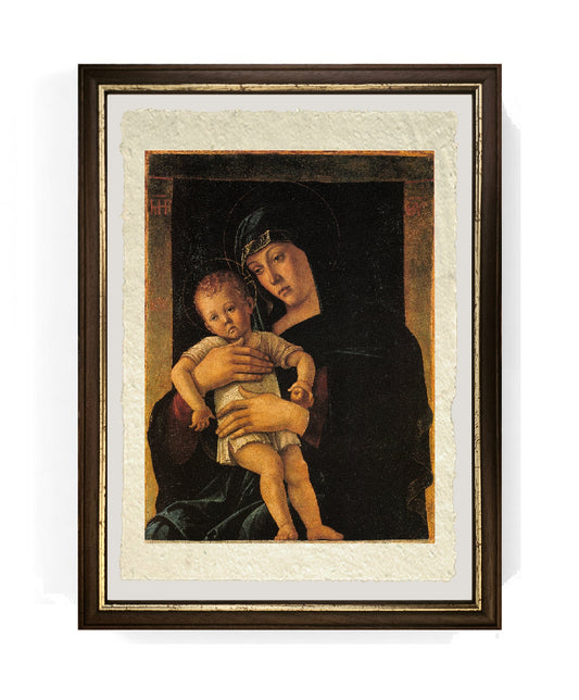 Madonna greca - Giovanni Bellini su pregiata carta Amalfi
