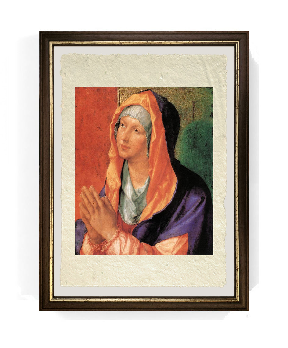 Madonna in preghiera - Albrecht Dürer su pregiata carta Amalfi