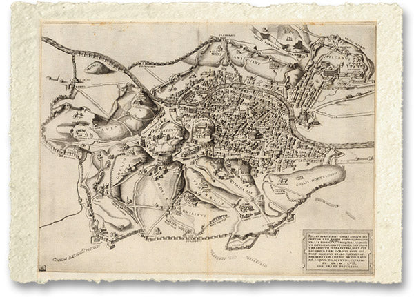 Topografia di Roma - Romae topographia - di Nicolas Beatrizet