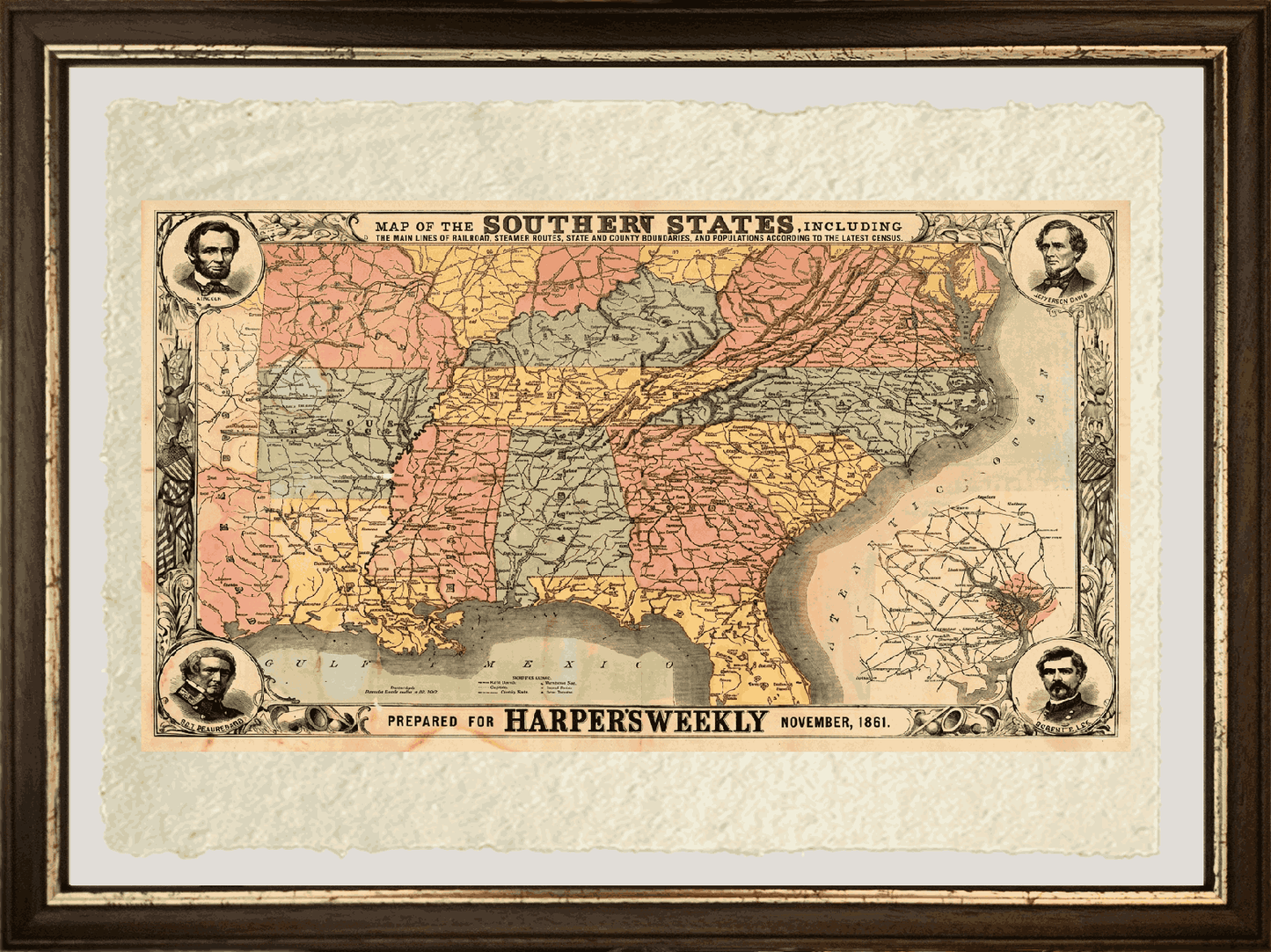 Map of the Southern United States