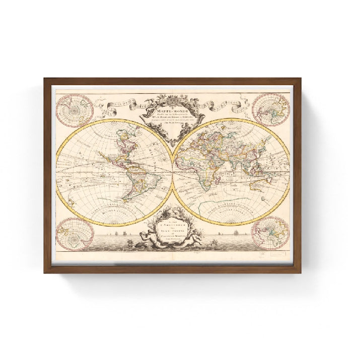 Mappa del mondo - Guillaume Delisle