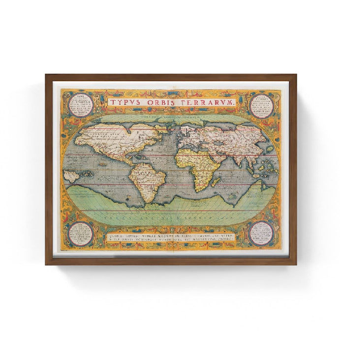 Mappa del mondo, 1570 - di Abraham Ortelius