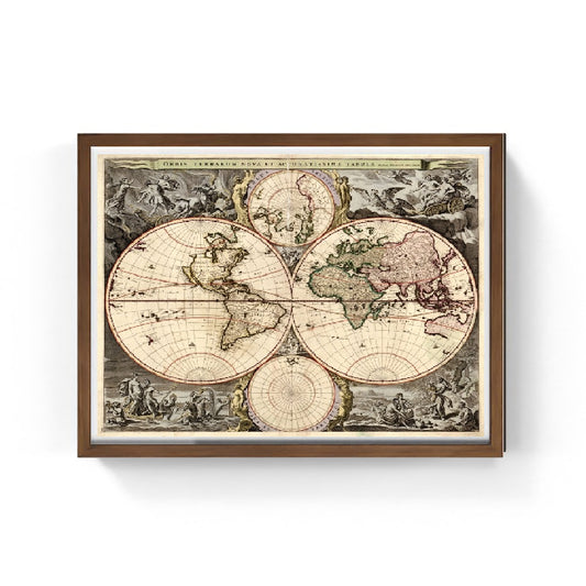 Mappa del mondo, 1690 - Nicolaes Visscher