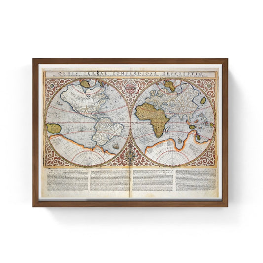 Mappa del mondo a doppio emisfero, 1587 - Gerardus Mercator