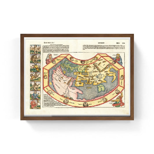 Mappa del mondo del 1493 di Hartmann Schedel