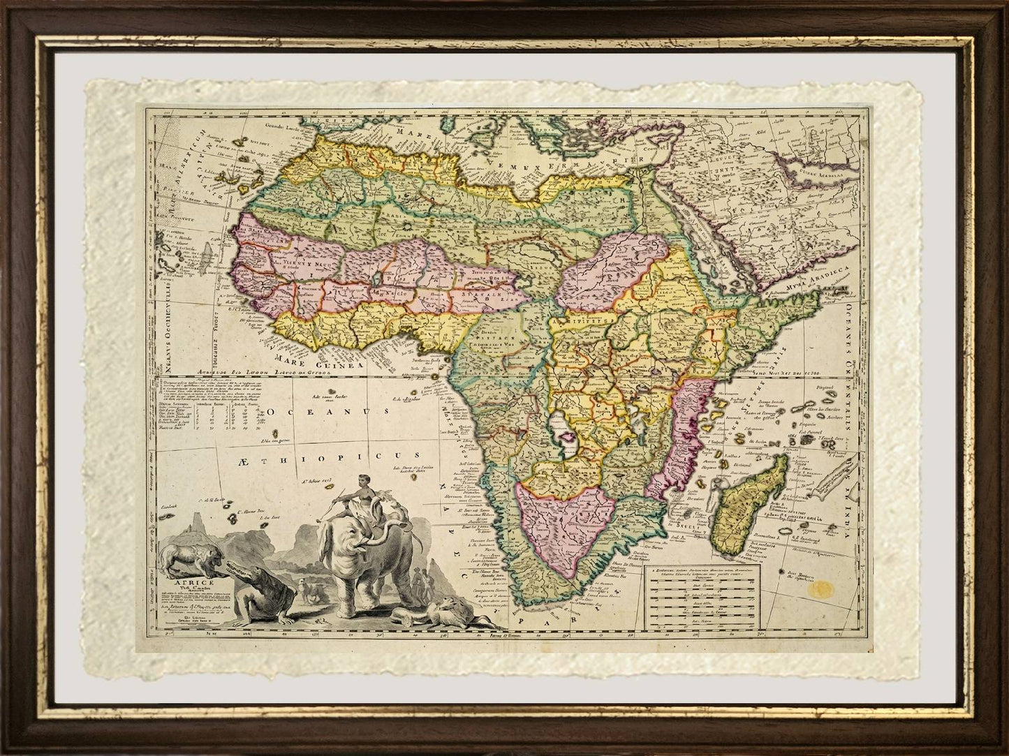 Map of Africa by Pieter Schenk