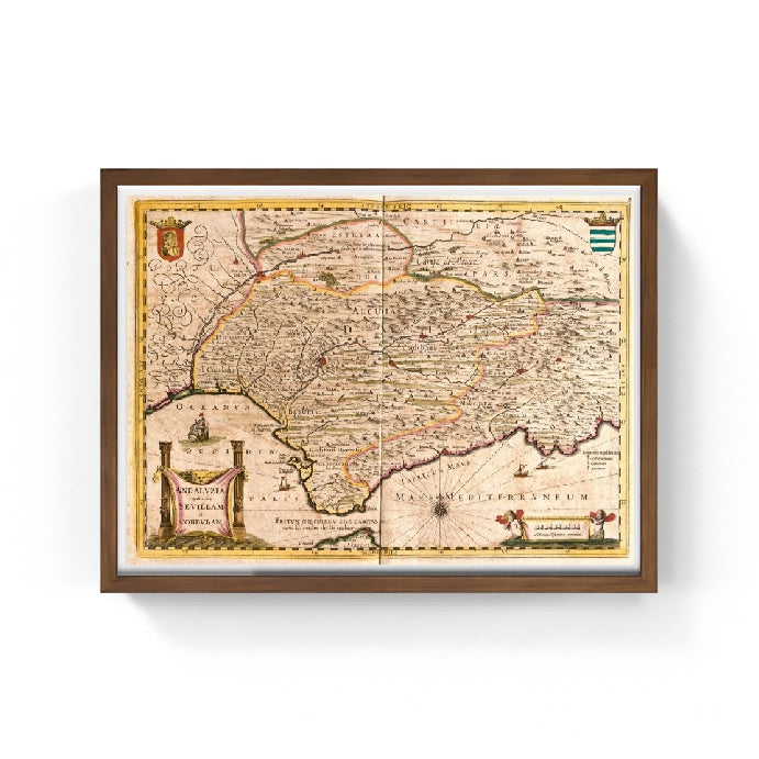 Mappa dell'Andalusia - Frederick de Wit