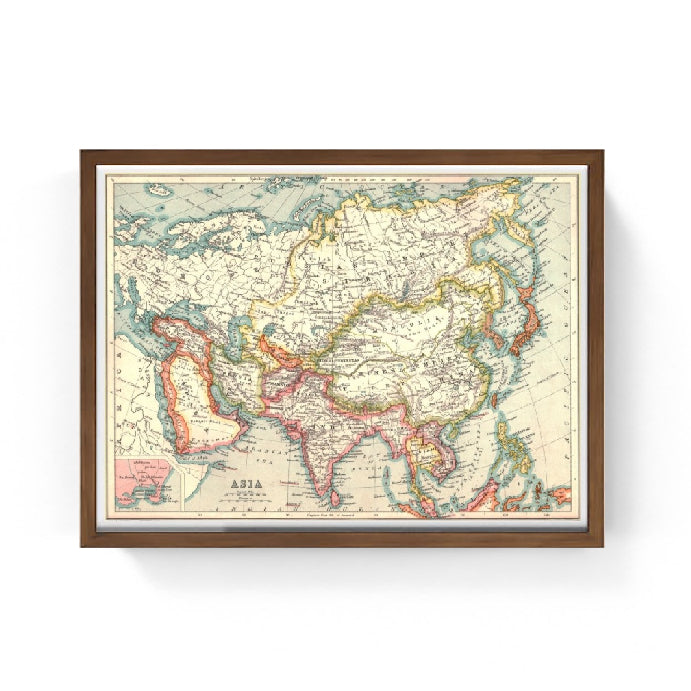 Mappa dell'Asia, 1902