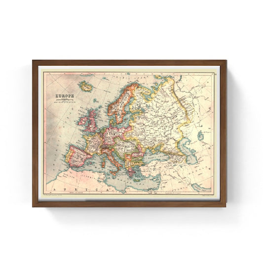 Mappa dell'Europa - 1902