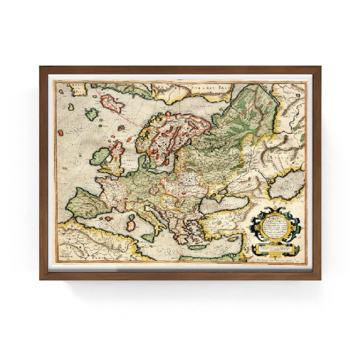 Mappa dell'Europa - Gerardus Mercator