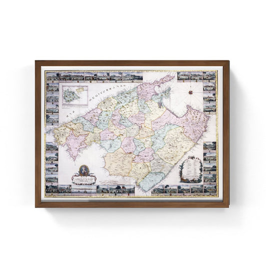 Mappa dell'isola di Maiorca, 1785