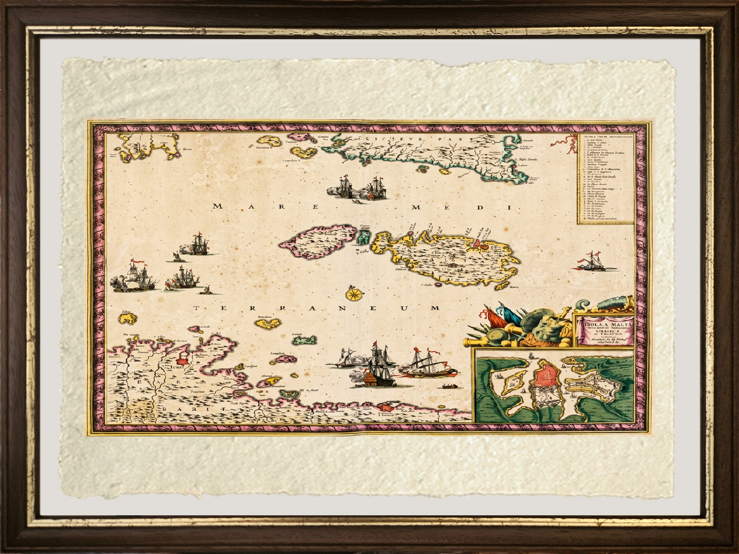 Map of the Island of Malta - Frederick de Wit