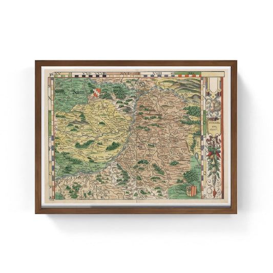 Mappa della Baviera del 1568 - Philipp Apian