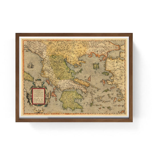 Mappa della Grecia del 1584 di Abraham Ortelius