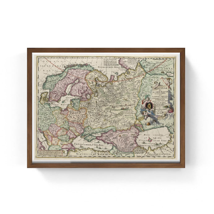 Mappa della Russia, seconda metà del XVII secolo - Nicolaes Visscher