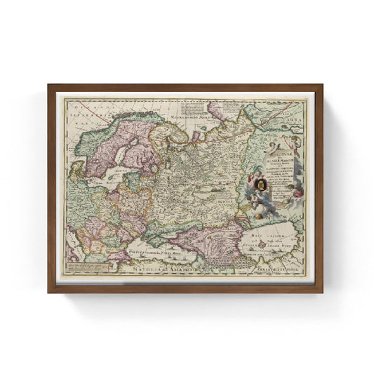 Mappa della Russia, seconda metà del XVII secolo - Nicolaes Visscher