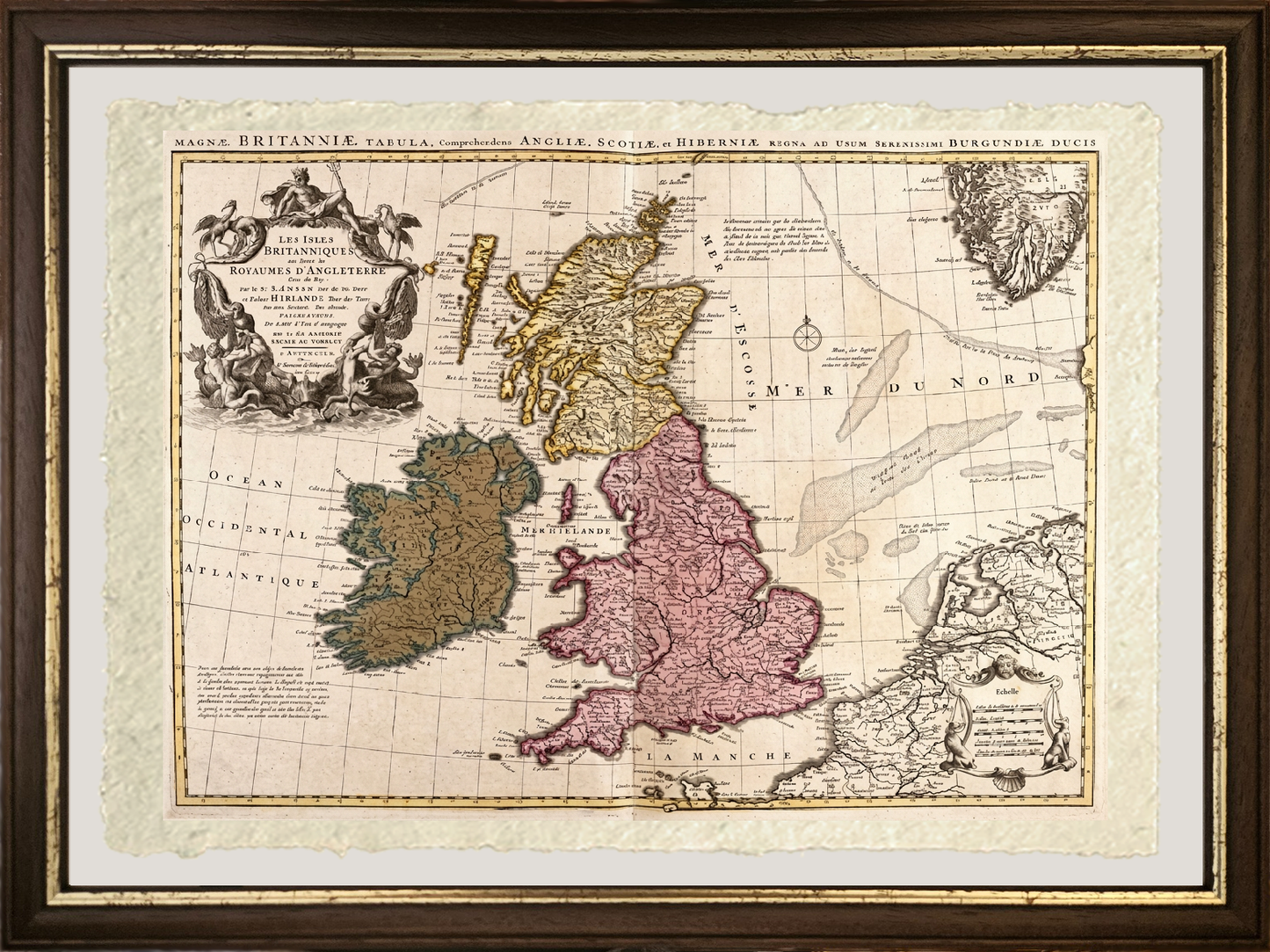 Map of the British Isles - Guillaume Delisle