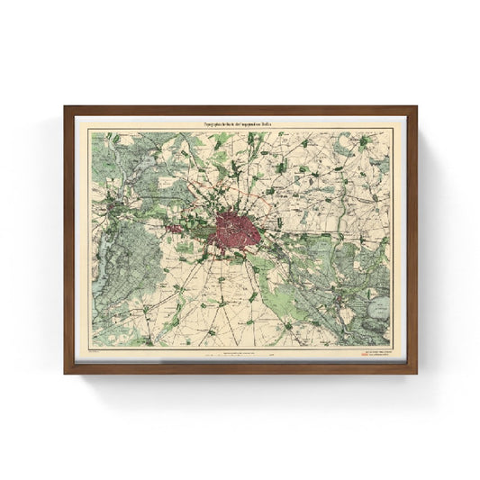 Mappa di Berlino, 1871 - Leopold Kraatz