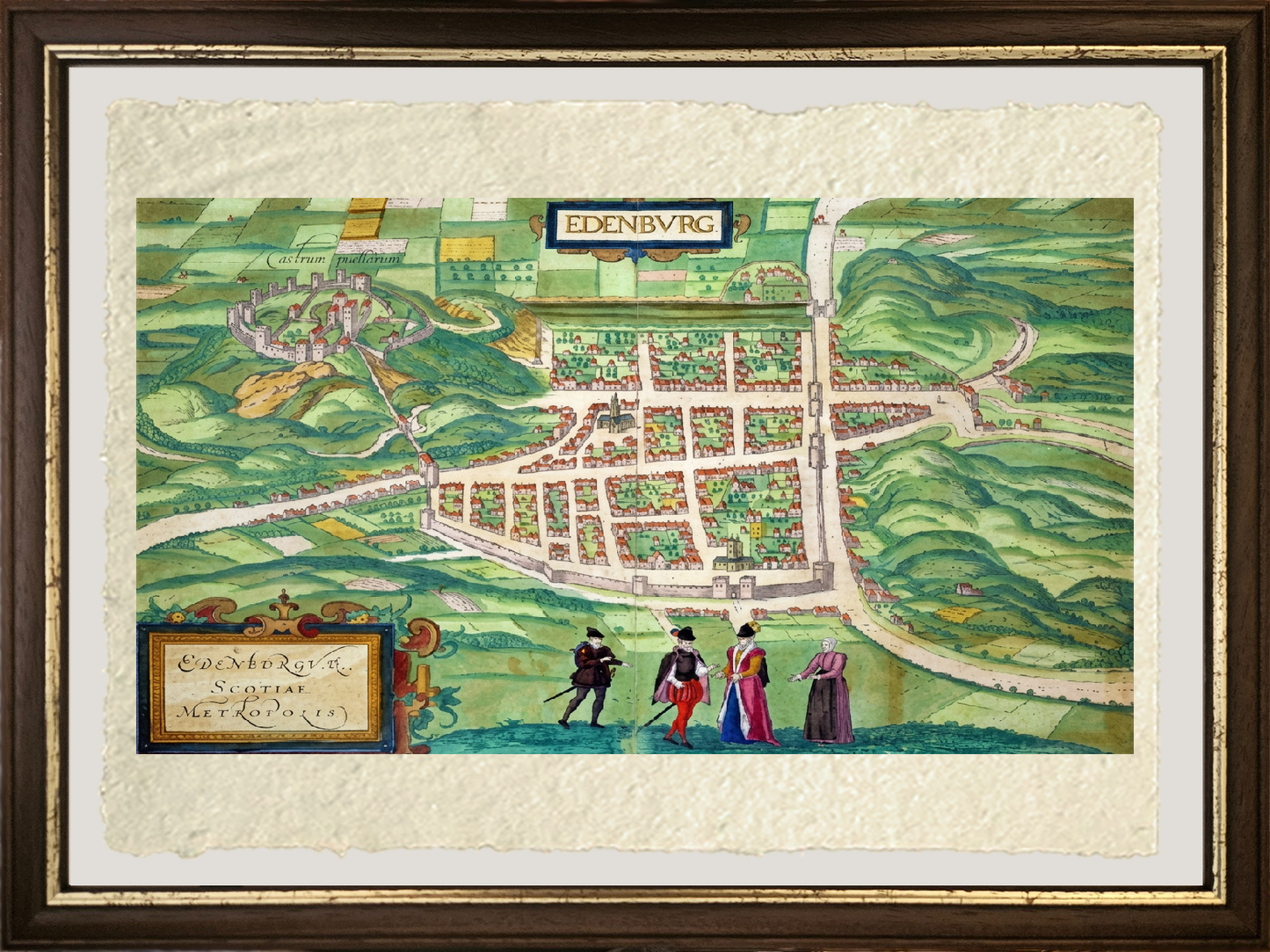 Map of Edinburgh - Joris Hoefnagel