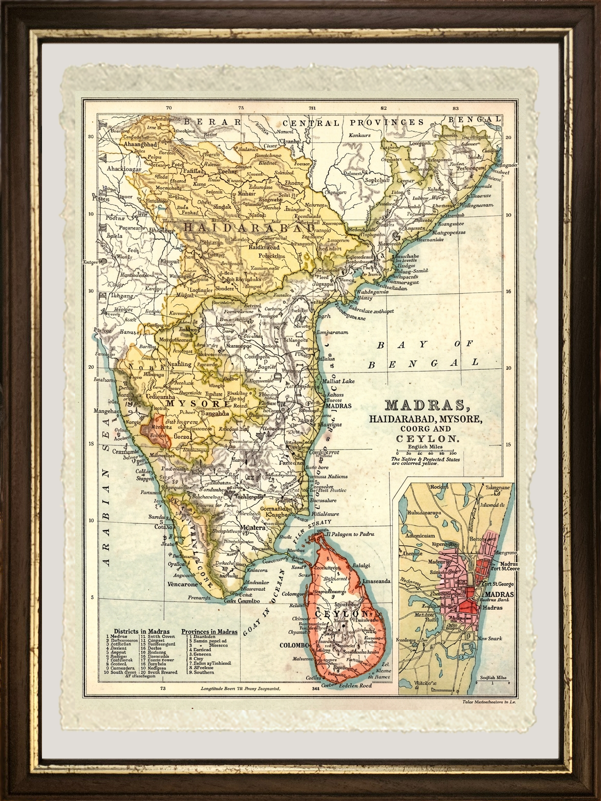 Map of Madras - 1902