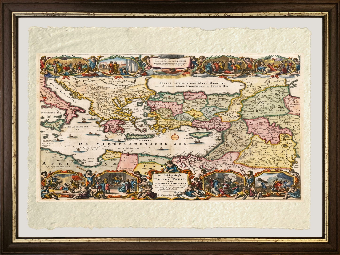 Dutch map of the Eastern Mediterranean - Daniël Stopendaal