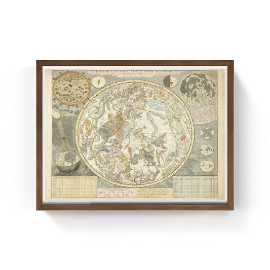Mappa stellare del cielo australe - Carel Allard