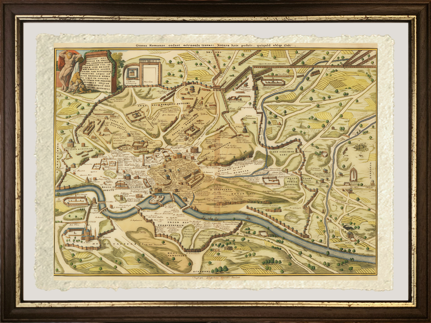 Pieter van der Aa's Archaeological Map of Rome