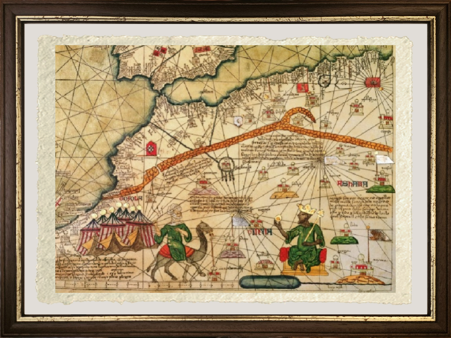 Catalan Atlas of North Africa 1381 - Abraham Cresques