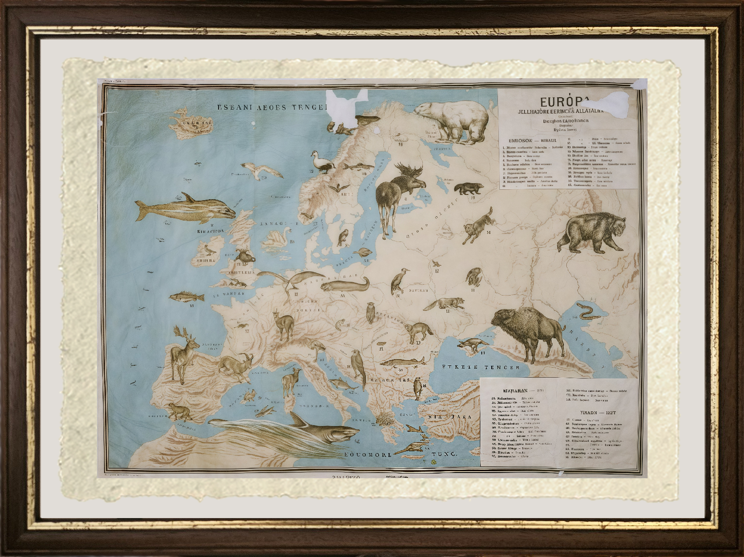 Map of animals in Europe - Janos Balint