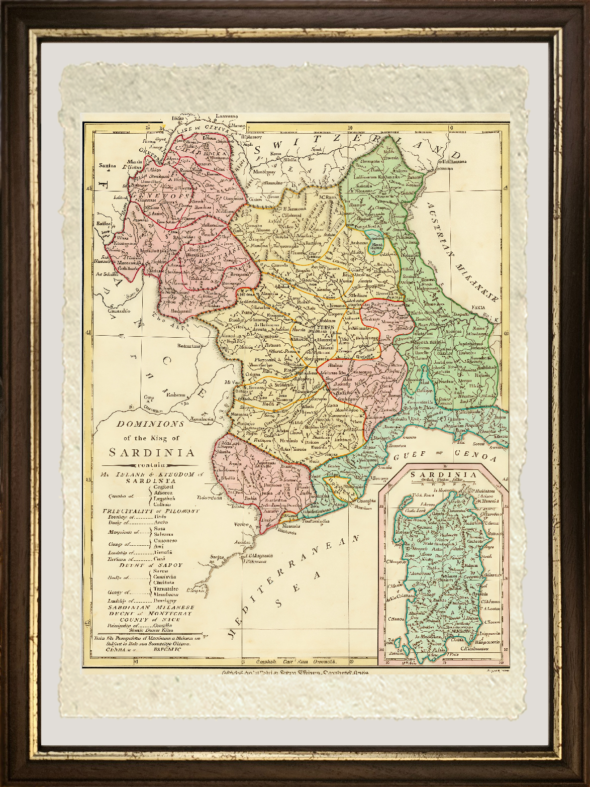 Dominons of The King of Sardinia by Robert Wilkinson
