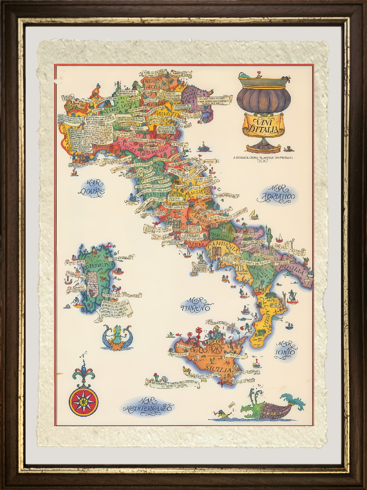 1976 Map of Italian Wines
