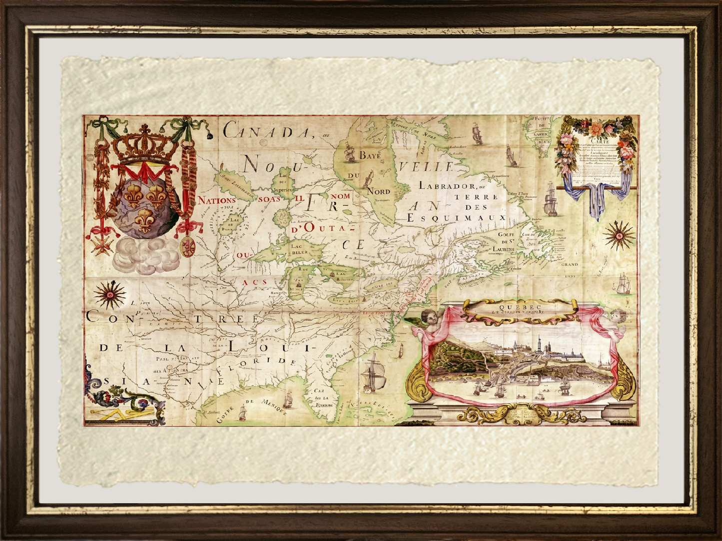 Map of Canada - Jean Baptiste Louis Franquelin
