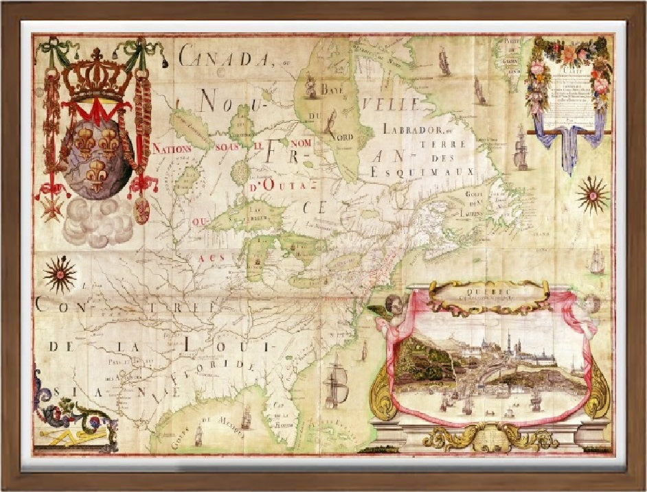 Mappa del Canada - Jean Baptiste Louis Franquelin