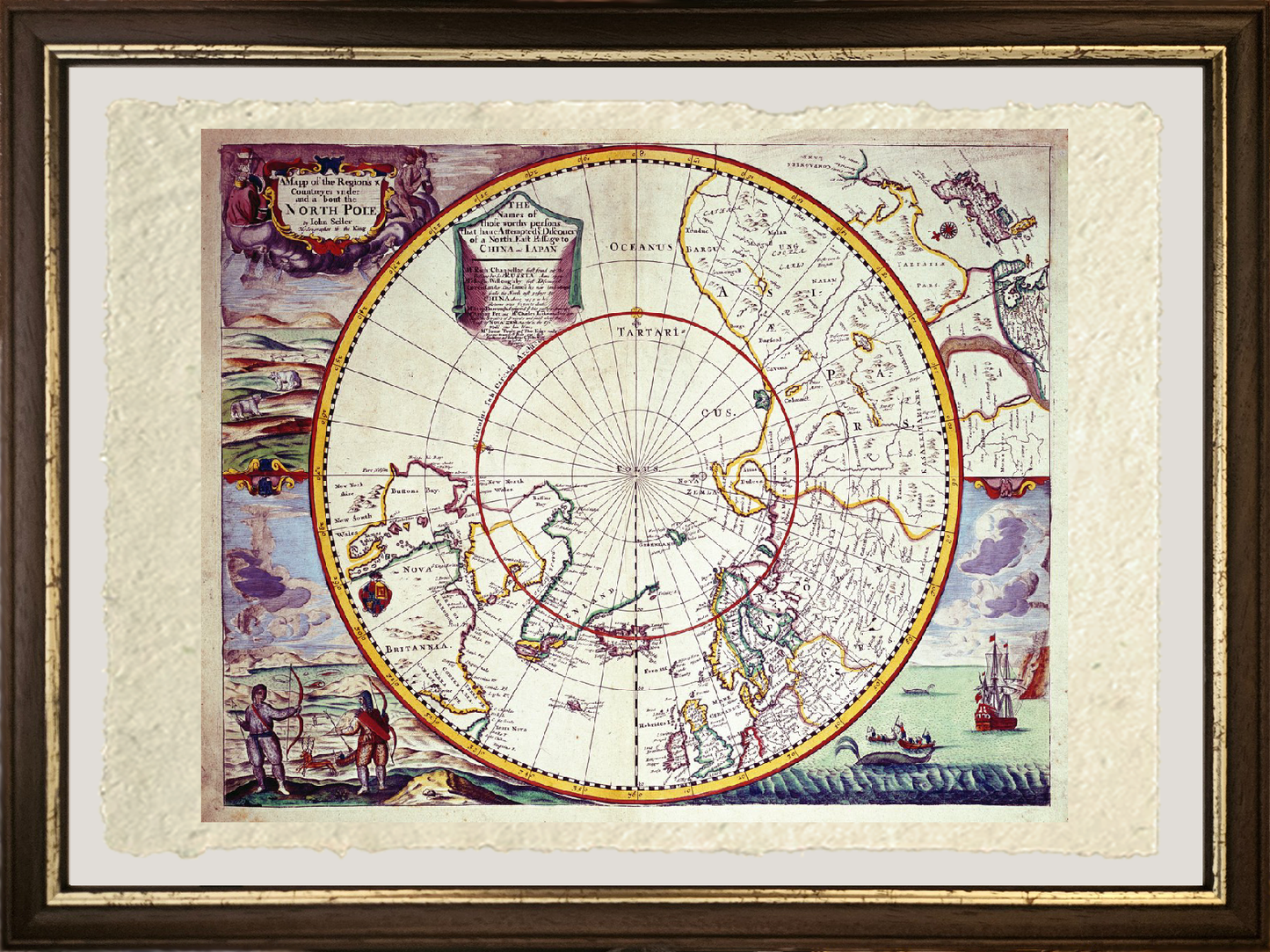 Map of the North Pole - John Seller