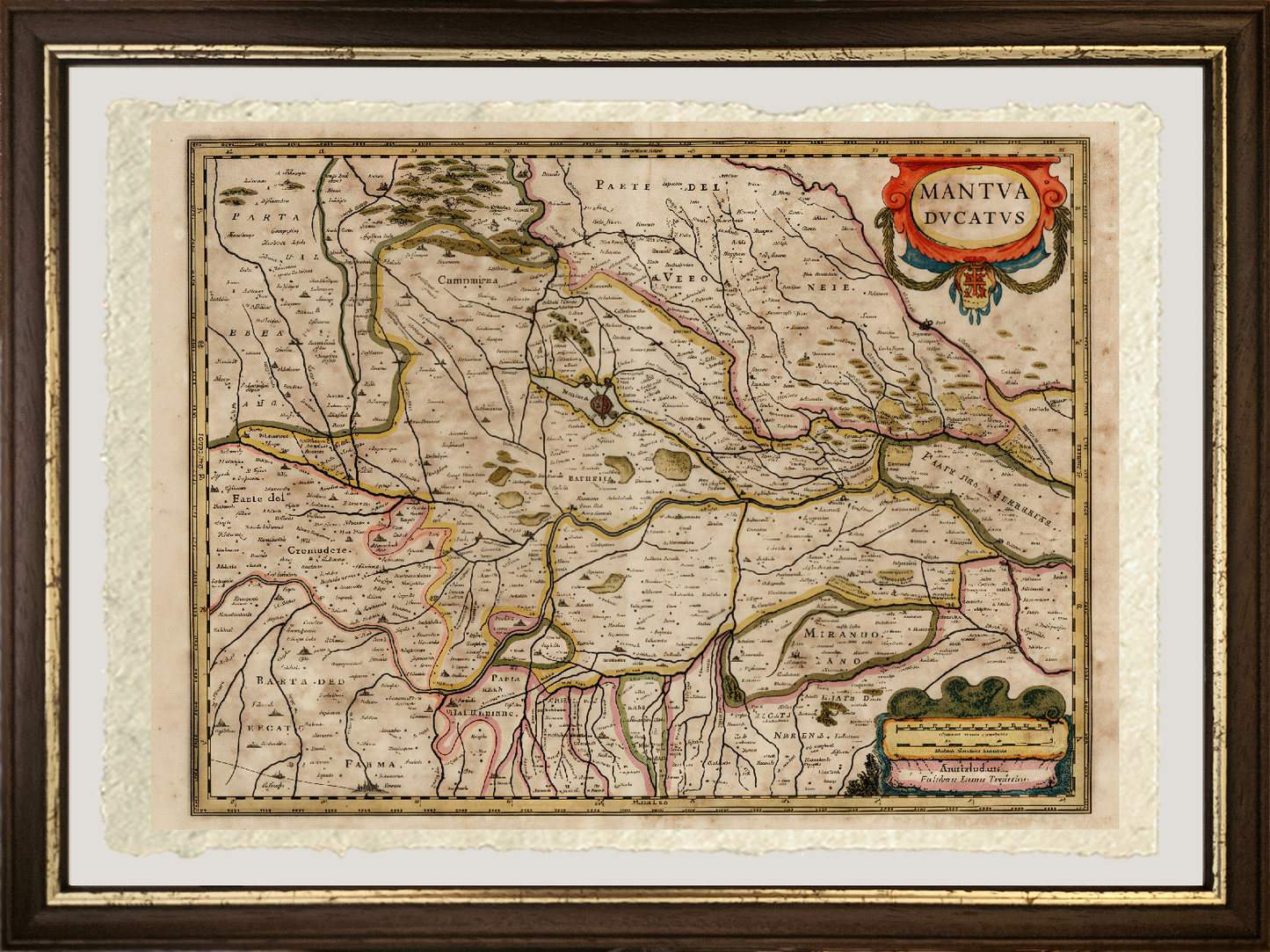 Map of the duchy of Mantua by Jan Jansson