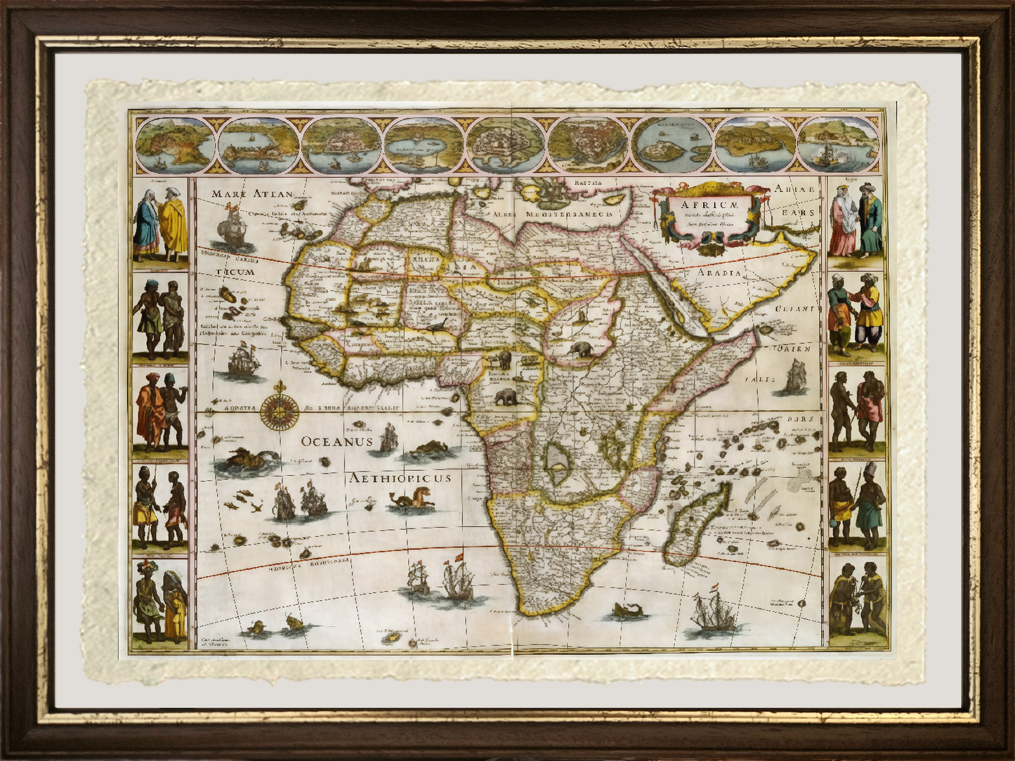 Map of Africa by Willem Janszoon Blaeu