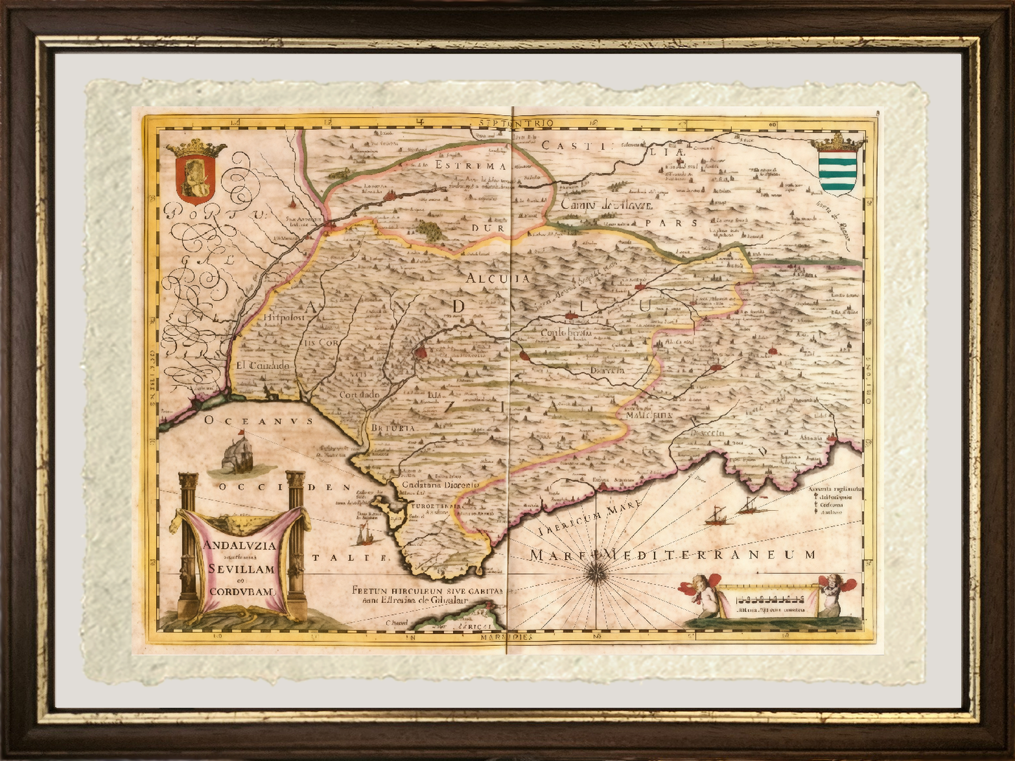 Map of Andalusia - Frederick de Wit