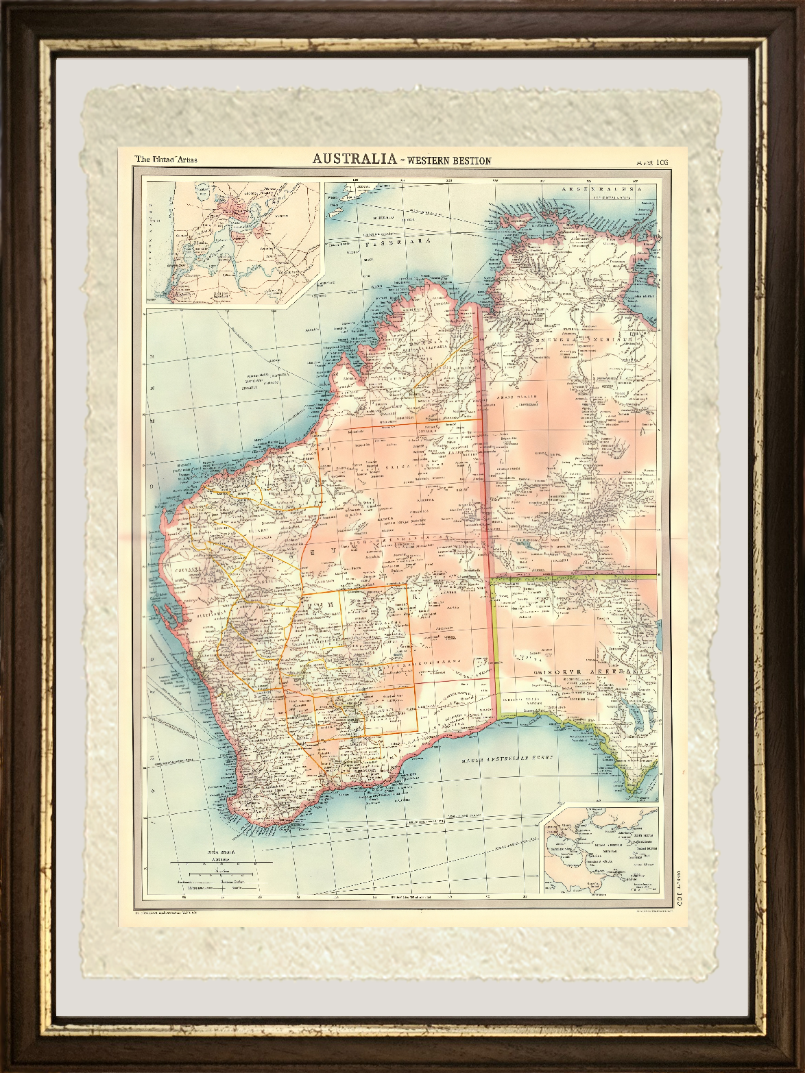 Map of Australia - Western Section