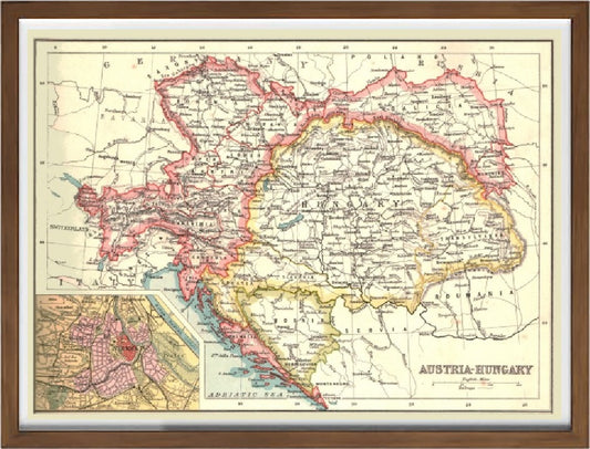 Mappa dell'Austria-Ungheria, 1902