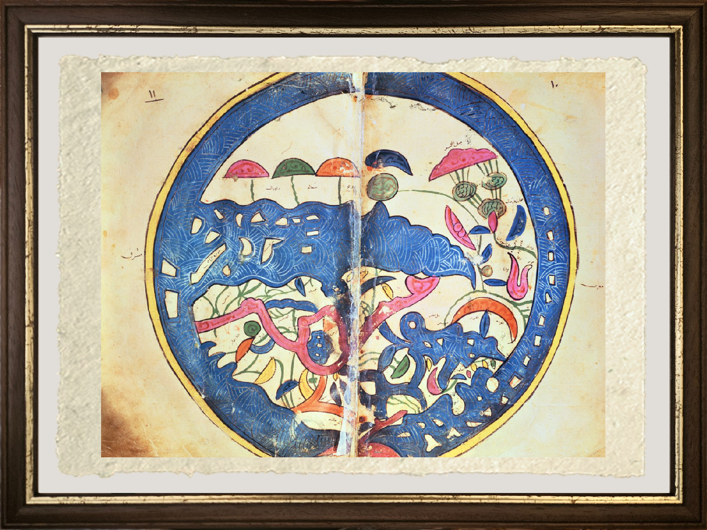Map of Egypt, 1348